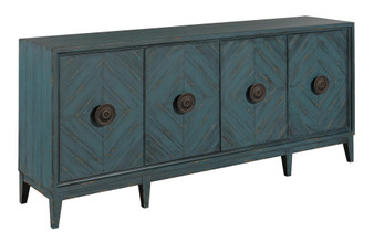 Hidden Treasures Lapis Four Door Console Table 090-1121 By American Drew