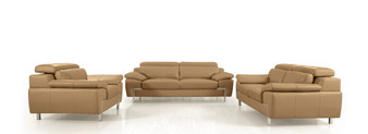 "VGBNS-2116-SET-CAMEL" VIG Divani Casa Grange - Modern Camel Leather Sofa Set