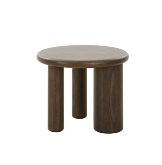 "VGOD-LZ-326E-BRN" VIG Modrest Strauss - Contemporary Brown Ash Round Tall End Table