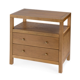 "5732452" Company Celine 2 Drawer Wide Nightstand, Natural