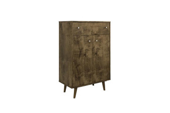 Liberty 1-Drawer 28.07" Storage Cabinet In Rustic Brown "211BMC9"