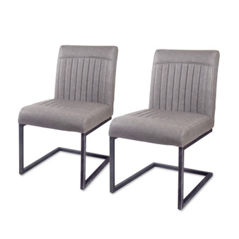 Ronan Pu Leather Dining Chair,Set Of 2 "1060002-216"