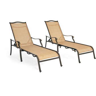Monaco 2 Piece Sling Chaise Lounge Chairs "MONCHS2PC"