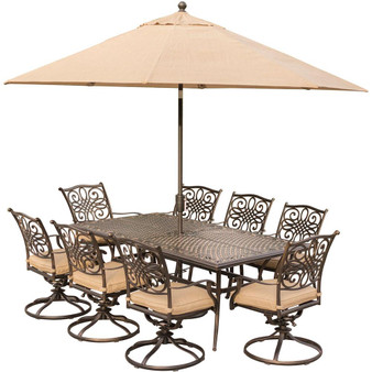 Traditions 9 Pieces Outdoor Dining Set "TRADDN9PCSW8-SU"