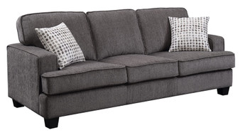 Sofa With 2 Pillows-Ink Grey By Emerald Home "U3477-00-13"