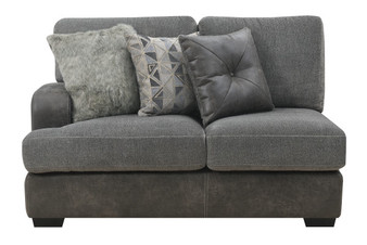 Lsf Loveseat With 3 Pillows-Grey By Emerald Home "U4551-11-03"