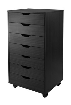 Halifax Cabinet For Closet / Office, 7 Drawers, Black "20792"
