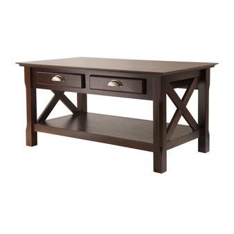 Xola Coffee Table With 2 Drawers - Cappuccino "40538"