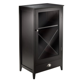 Bordeaux Modular Wine Cabinet X Panel - Espresso "92442"