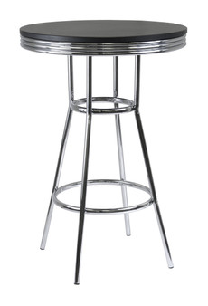 30" Round Summit Pub Table - Black / Metal "93030"