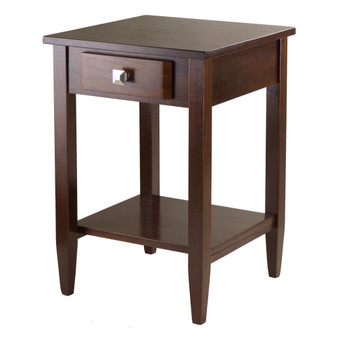 Richmond End Table With Tapered Leg - Antique Walnut "94118"