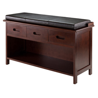 Adriana 2-Piece Storage Bench With Cushion Seat "94306"