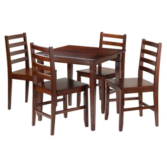 Kingsgate 5-Piece Dining Table W/ 4 Hamilton Ladder Back Chairs "94537"