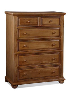 Walnut Drawer Chest With 6 Drawers "5043-07"