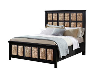 Black Complete Queen Bed "9401-Q-Bed"