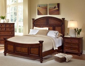 Walnut Complete Cal King "9500-CK-Bed"