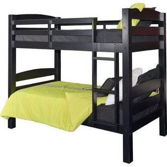 Levi Twin Full Bunk Bed - Black "D1045Y16"
