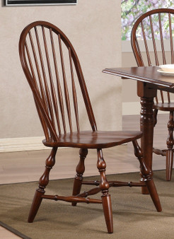 Andrews Windsor Spindleback Dining Chair In Chestnut (Set Of 2) "DLU-C30-CT-2"