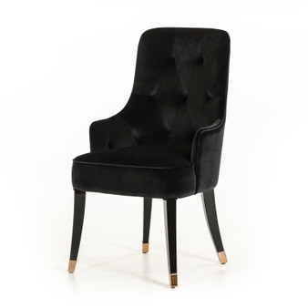 A&X Larissa Modern Black Fabric Dining Chair VGUNCC016-BLK