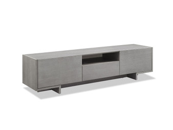 Noah Tv Unit One Middle Drawer And 2 Lid Doors On The Sides All In Grey Oak Veneer "EC1463-GRY"