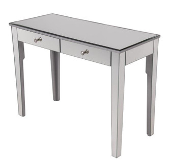 2 Drawers Dressing Table 42 In. X 18 In. X 31 In. In Silver Paint "MF6-1040S"