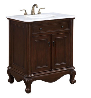 30 In. Single Bathroom Vanity Set In Teak Color "VF-1032"