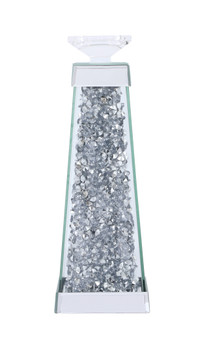 Sparkle 4.7 In. Contemporary Silver Crystal Candleholder "MR9239"
