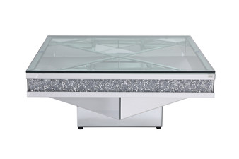 39 In. Crystal Mirrored Coffee Table "MF92043"