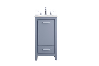 18 In. Single Bathroom Vanity Set In Grey "VF12818GR"