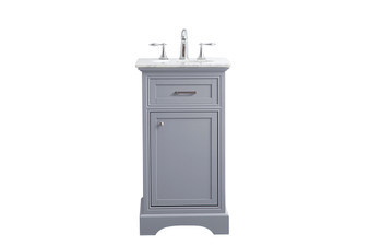 19 In. Single Bathroom Vanity Set In Light Grey "VF15019GR"