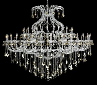 Maria Theresa 49 Light Chrome Chandelier Golden Teak (Smoky) Swarovskiâ® Elements Crystal "2800G72C-GT/SS"