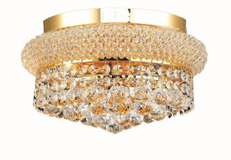 Primo 4 Light Gold Flush Mount Clear Spectraâ® Swarovskiâ® Crystal "V1800F12G/SA"