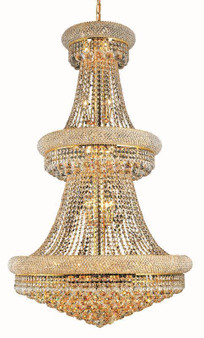 Primo 32 Light Gold Chandelier Clear Swarovskiâ® Elements Crystal "V1800G30G/SS"
