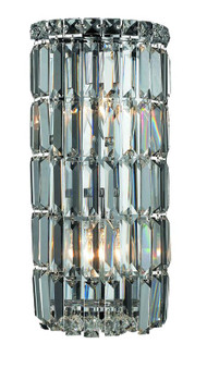 Maxime 2 Light Chrome Wall Sconce Clear Swarovskiâ® Elements Crystal "V2030W8C/SS"