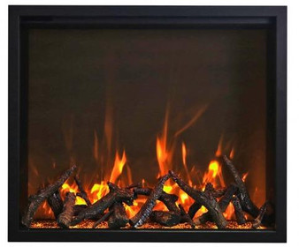 48" Fireplace - Includes A Steel Trim, Glass Inlay, 20 Piece Log Set With Remote And Cord "TRD-48"