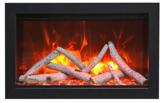 26" Fireplace - Includes A Steel Trim, Glass Inlay, 10 Piece Log Set With Remote And Cord "TRD-26"