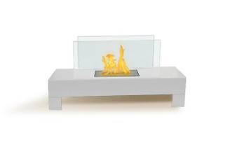 Gramercy Wall Mount Bio-Ethanol Fireplace - White "90214"