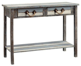 Nantucket 2 Drawer Weathered Wood Console Table "CVFZR696"