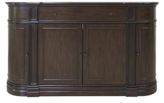 Hawthorne Estate Heritage Pine 1 Drawer 4 Door Curved Credenza "CVFVR8143"