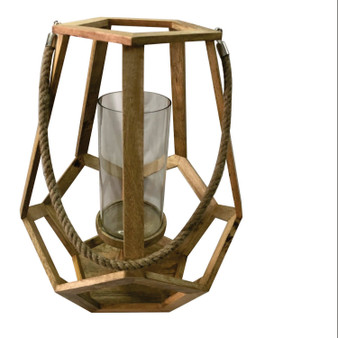 Myers Large Candle Holder With Hemp Handle I "CVCZHN016L"