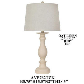 28.5"Th Resin Table Lamp "AVP762TZKSNG"