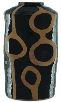 Riku Large Vase Black/Natural "1200-0013"
