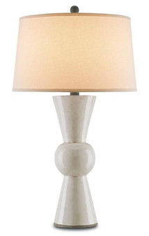 And Company White / Cream Upbeat Terracotta Table Lamp "6198"