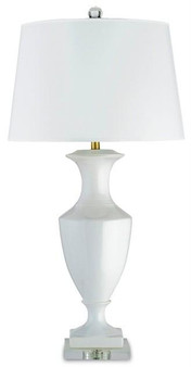 And Company White Timeless Acrylic Table Lamp "6478"