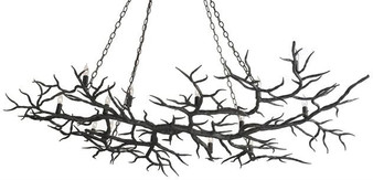 And Company Bronze Branch Arms Rainforest Chandelier "9007"