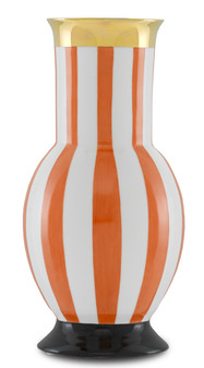 De Luca Coral Stripe Vase "1200-0387"