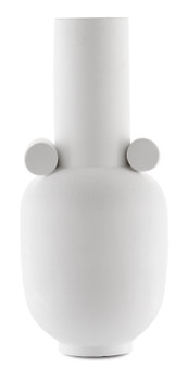 Happy 40 Long White Vase "1200-0393"