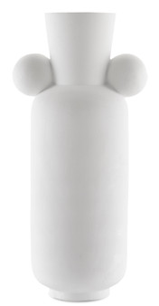 Happy 40 Tall White Vase "1200-0394"