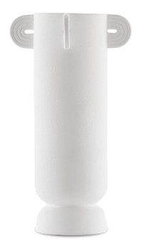 Happy 40 Tube White Vase "1200-0398"