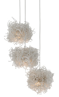 Birds Nest 3-Light Multi-Drop Pendant "9000-0696"